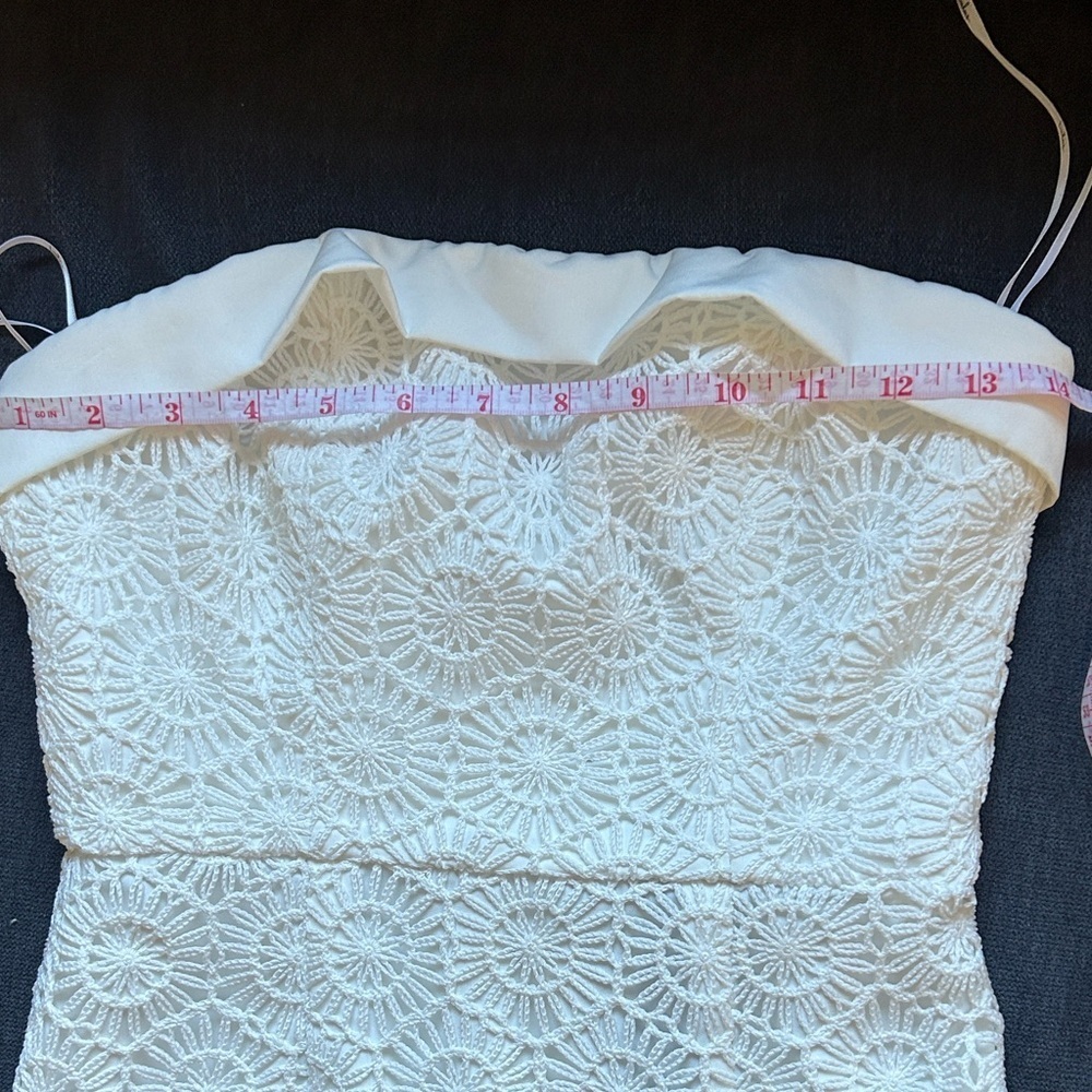 NWTLulu's White Strapless Midi Dress - Picture 5 of 11